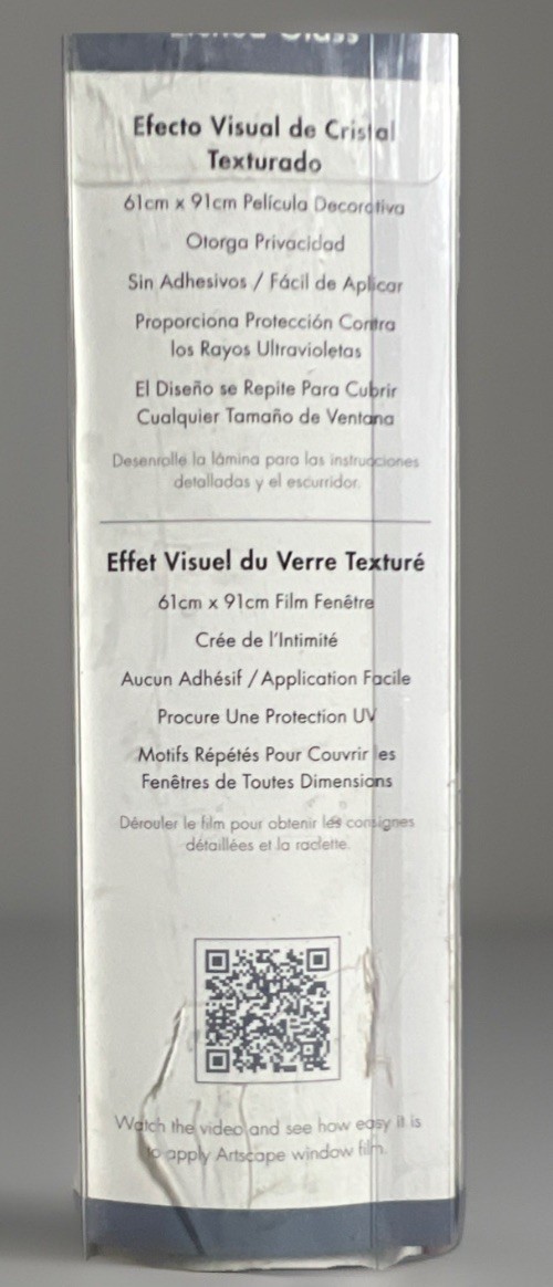 Artscape Etched Glass Window Film (24 In. x 36 In.) 664393001213