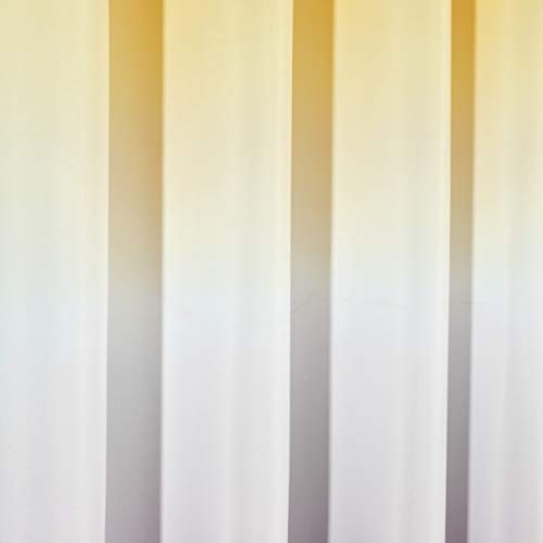 Umbre Fiesta Light Filtering Window 52″W x 63″L (Pack of 2) Yellow & Gray Pair