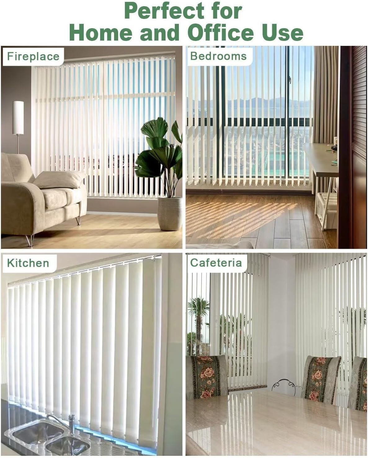 100Pcs Vertical Blinds Replacement Slats Repair Kit – Transparent PVC Tabs wi…