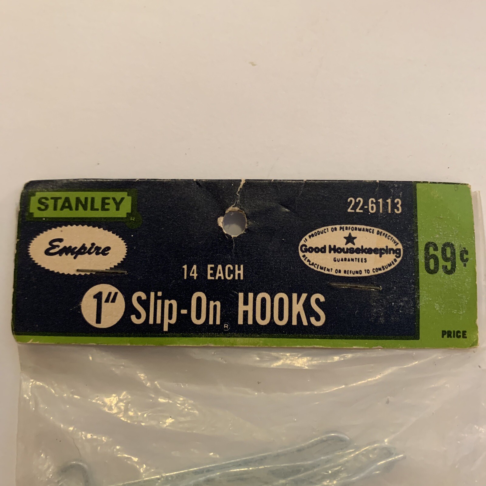 Vintage Drapery Slip On Hooks 1” Stanley Empire 14 Pc E23