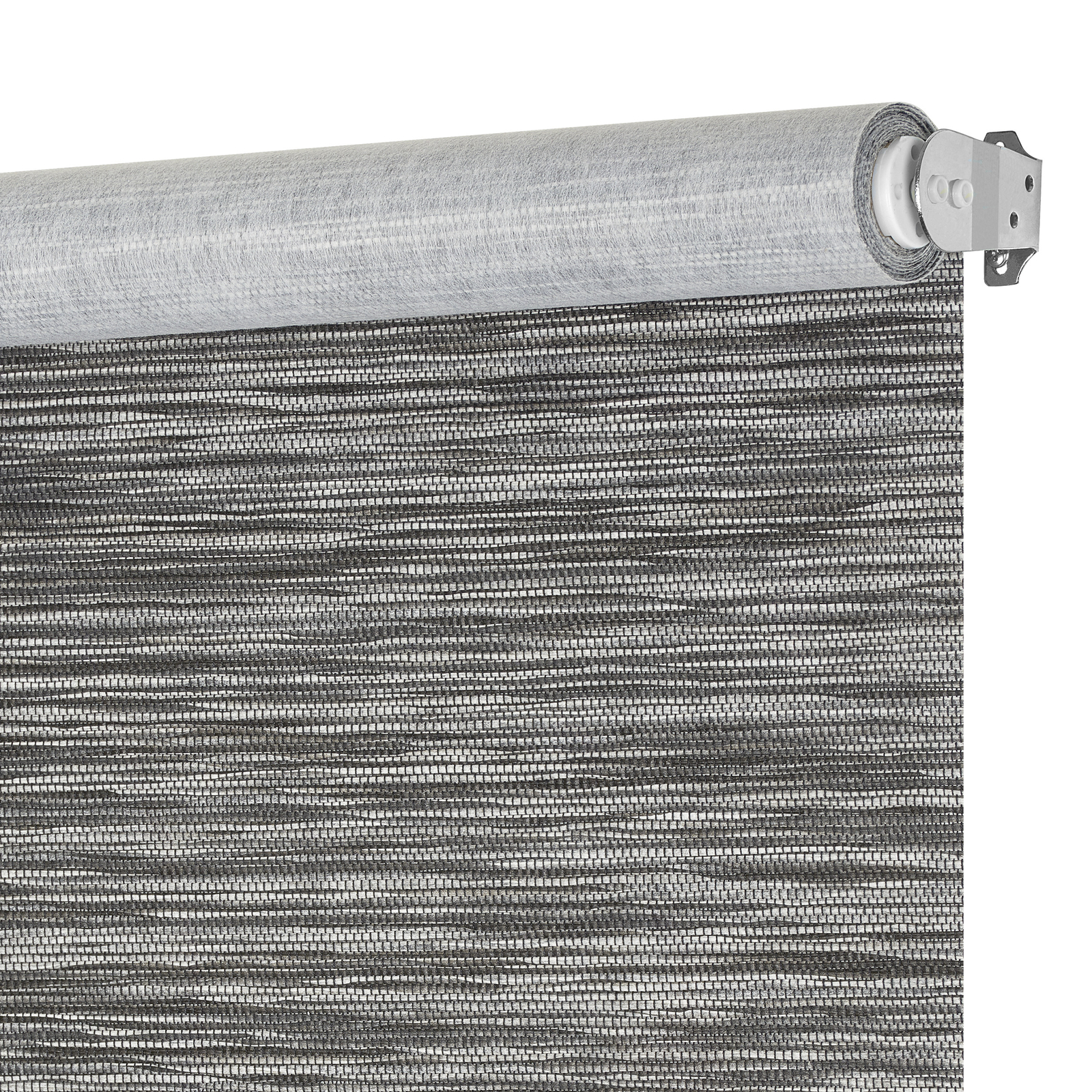 Light Filtering Woven Natural Cordless Privacy Jute Windows Shade, Smoke