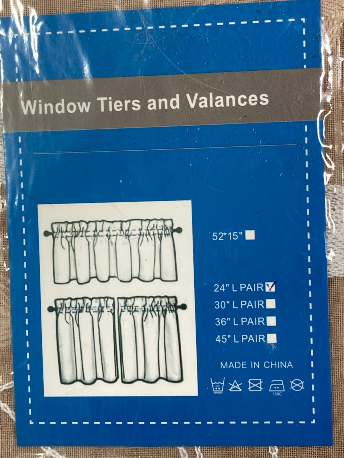 Floral Embroidered Panel Window Curtains 4 Tiers Total 24 in L x 52 W Taupe/Tan