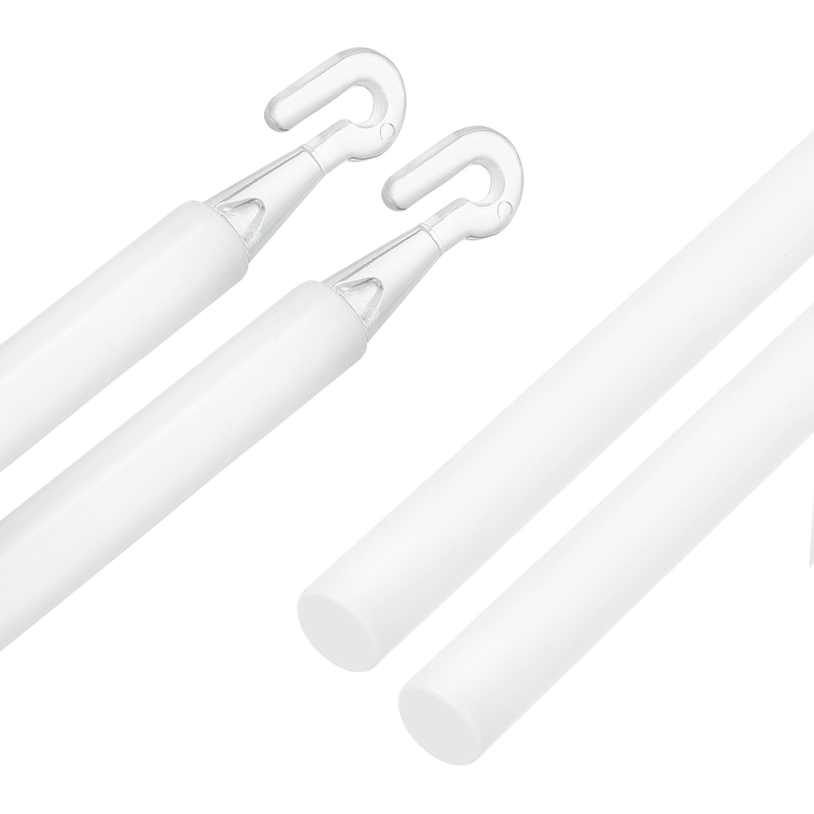 2Pcs 35″ Blinds Wand Tilt Wand with Hook and Grip Vertical Blinds Rod Stick