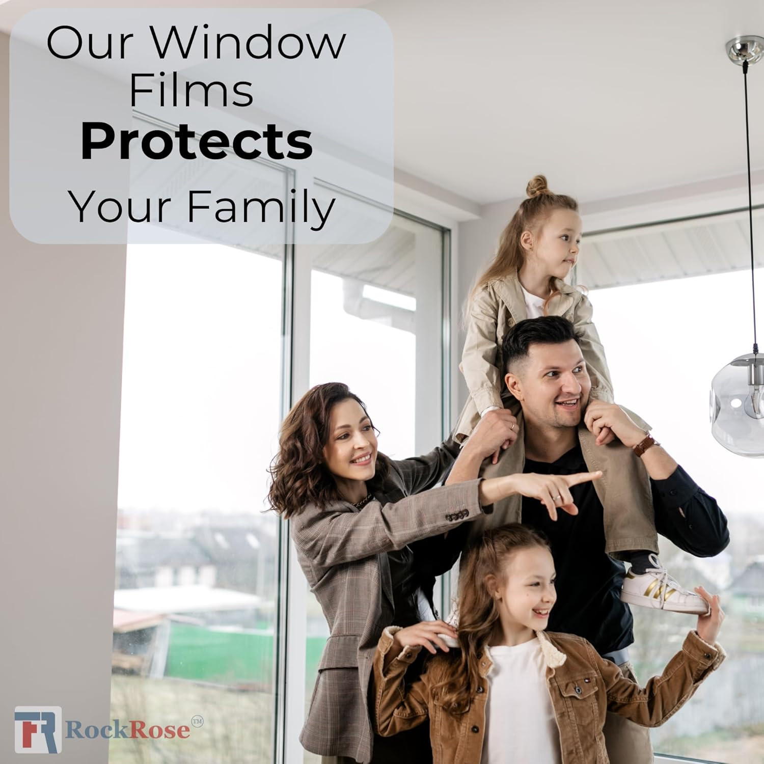 UV 99% Shatterproof Clear Window Film for Home & Office 60″x100