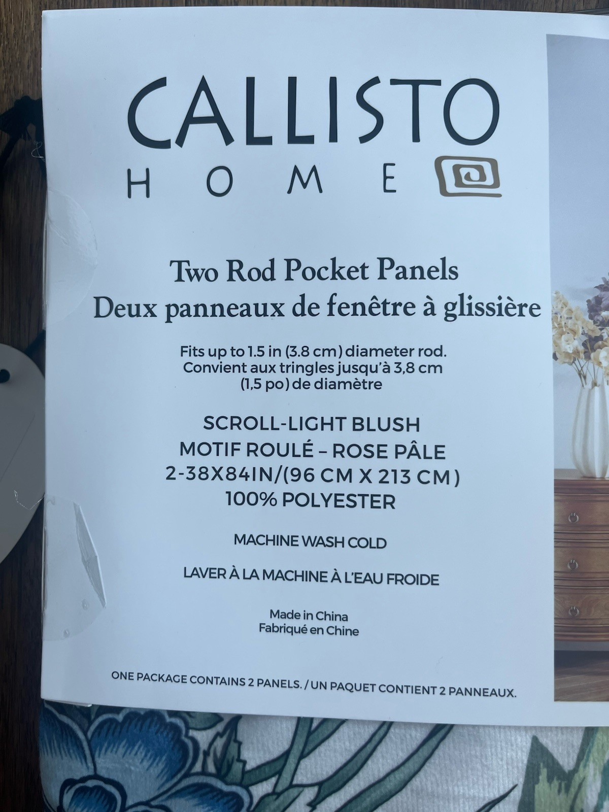Callisto Home Peacock Bird Window Curtains Panels 38 X 84” Set Pair Ivory Drapes
