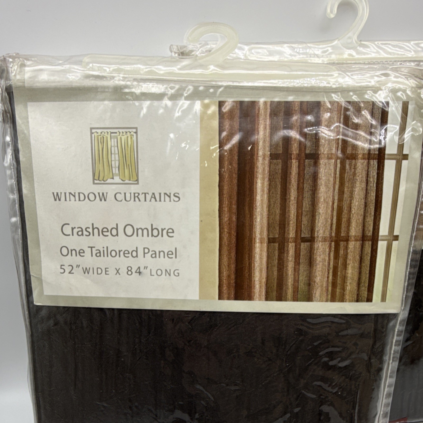 Lichtenberg & Co. Crashed Ombre Sheer Panels Black Taupe 84in 52×84(3) 40×84(1)
