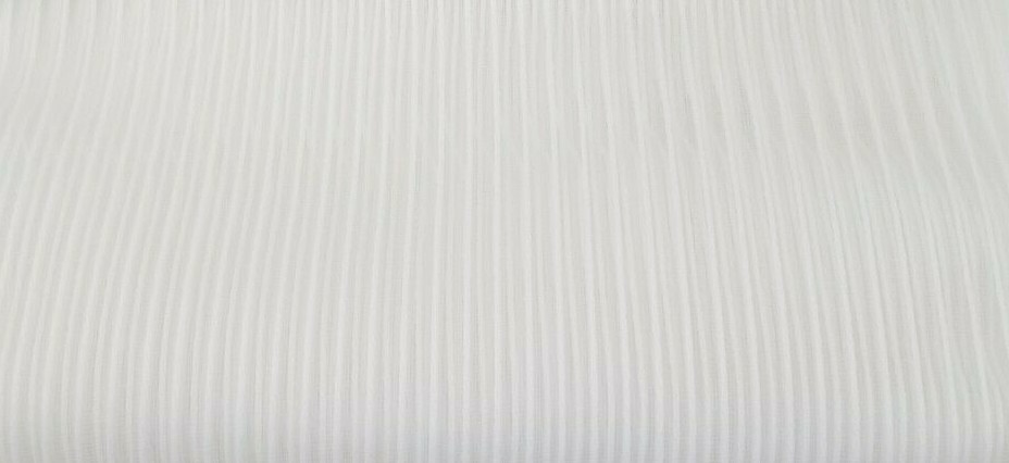 2 Threshold White Stripe Sheer Panels (1 Pair) 108″ x 84″ NIP