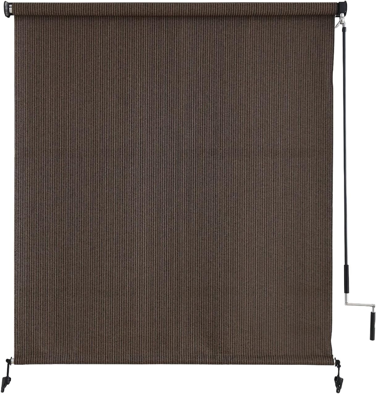 96″x96″ Cordless Patio Roller Shades – Durable Weather-Resistant Design