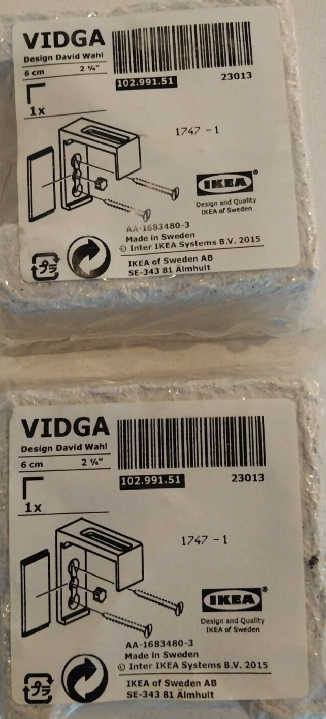6 piece Ikea Spare Parts Kit IKEA VIDGA Curtain Track System NEW made in sweden