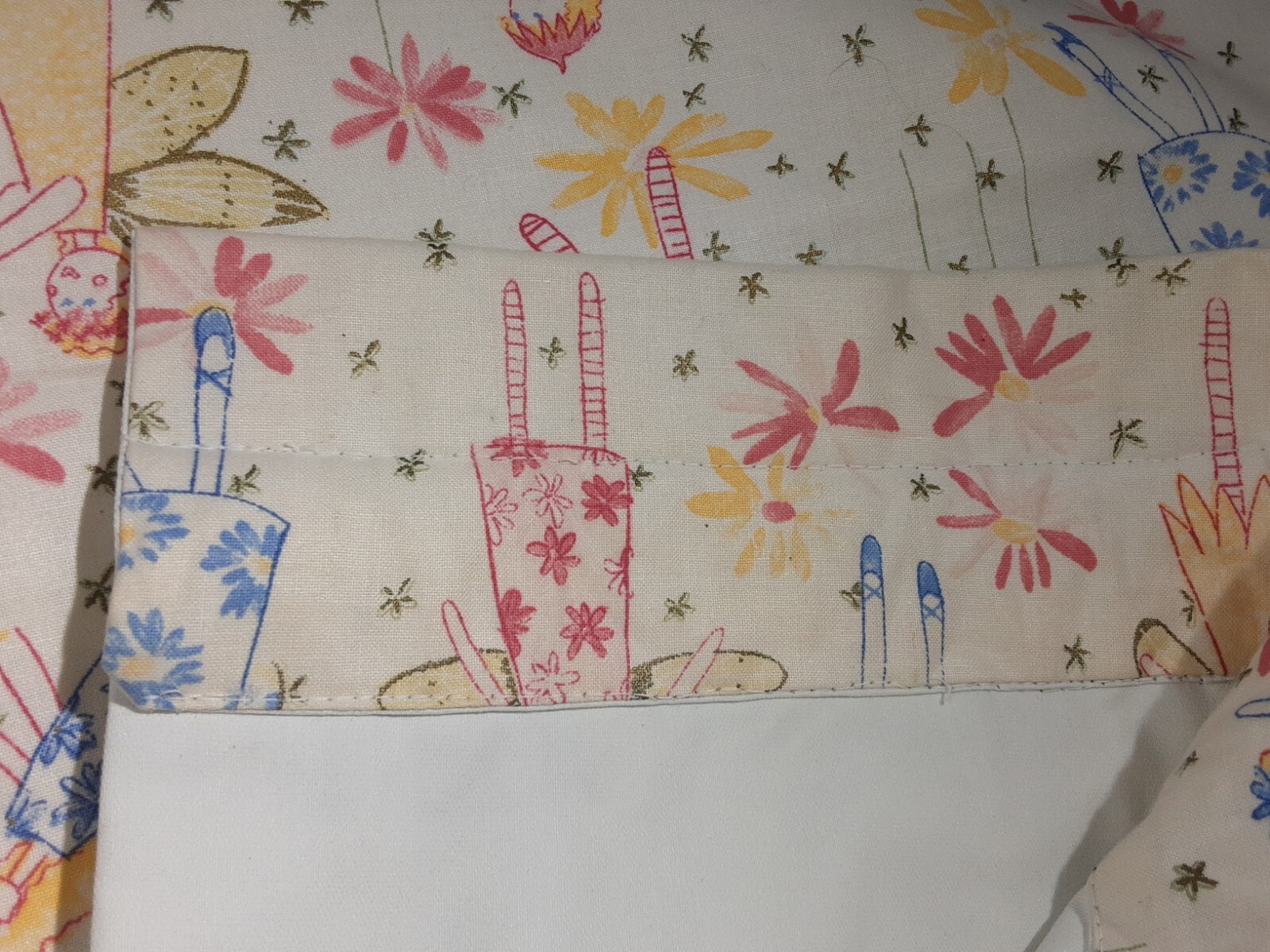 BLOOMCRAFT FAIRY PRINT Lined Pair Drapes 52 X 64″