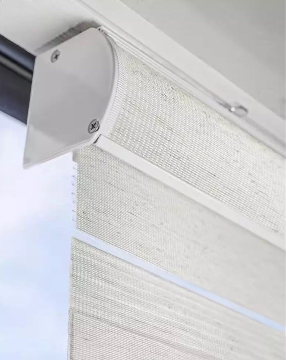 NEW Cordless Dual Layer Zebra Roller Window Blind Shade 20”W x 72” L WHITE
