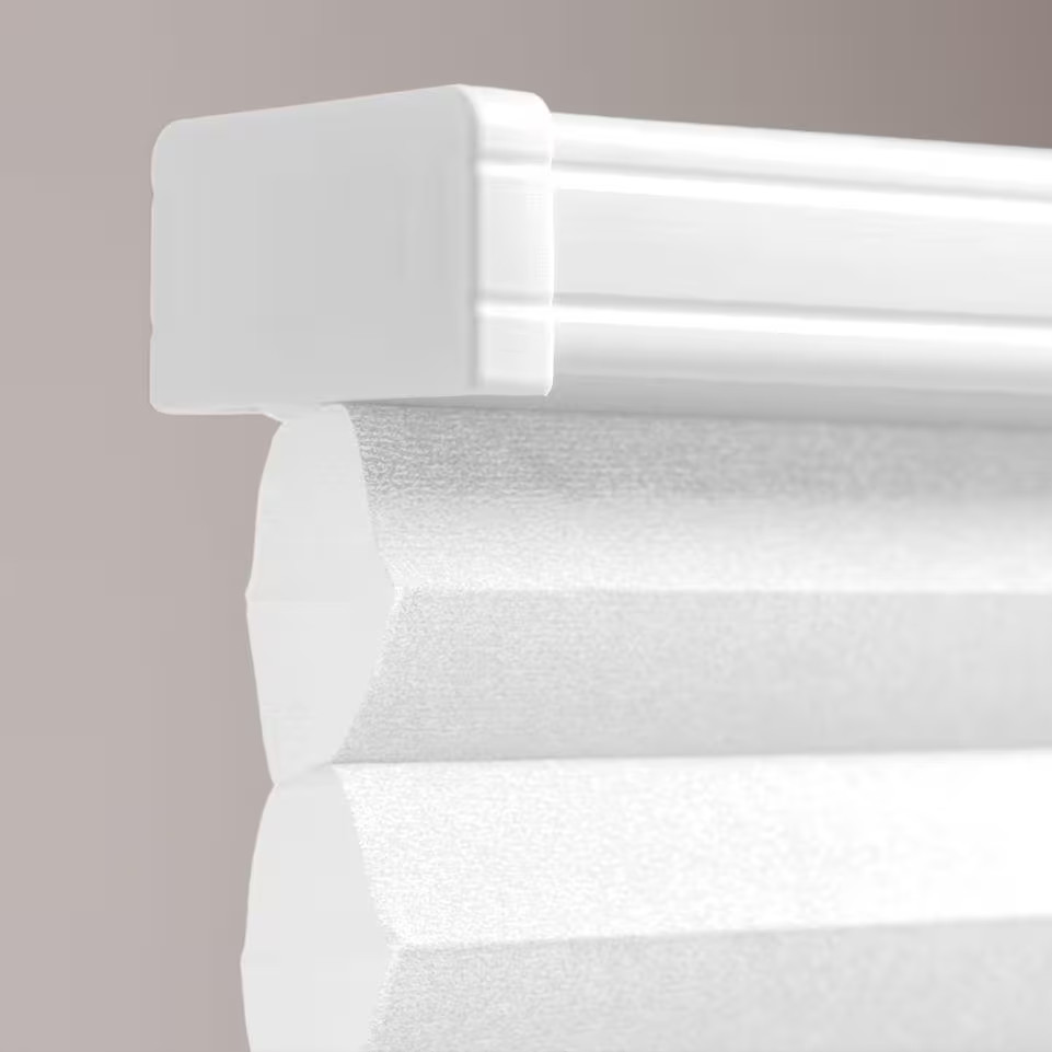 Snow Drift Cordless Light Filtering Polyester Cellular Shades-17 In. W X 64 In.