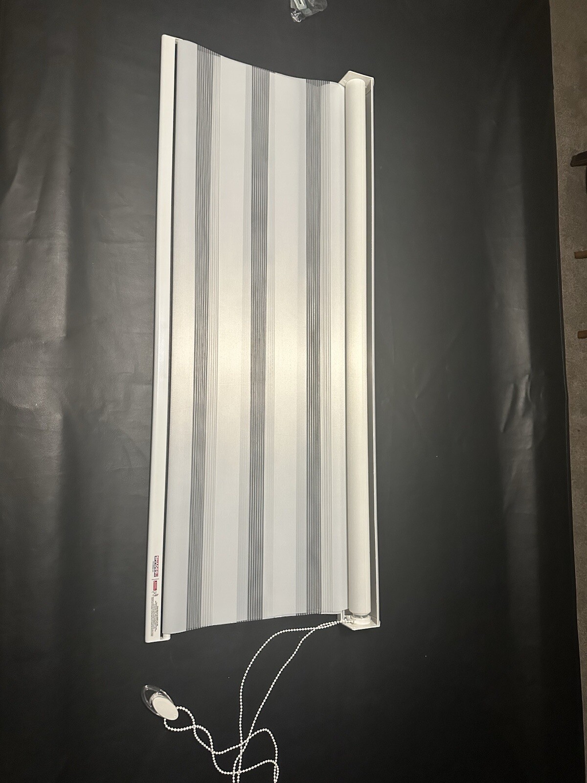 Cordless Zebra Roller Blinds Sheer Shades, Sheer or Privacy – White, 48″W X 72″H