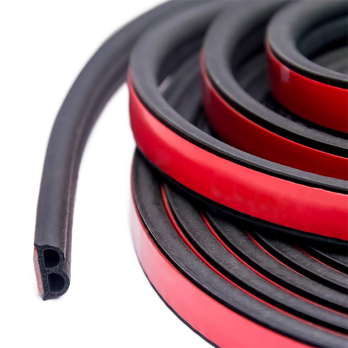 33Ft Universal Self Adhesive Weather Seal Strip for Car, 33 Feet Long, Black