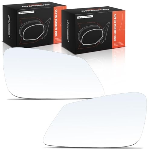 2-PC Driver and Passenger Side Heated Mirror Glass with Backing Plate