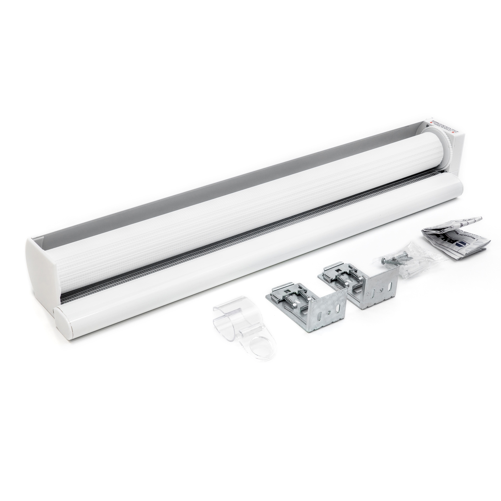 Cordless Zebra Roller Blinds Shades Sheer or Privacy – White, 20″ to 72″W x 72″H