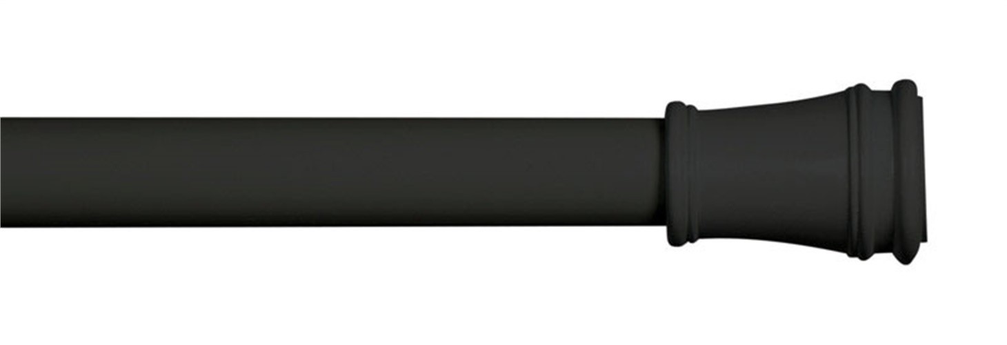 Kenney KN634 Metal Black 5/8 Dia. in. Rogers Tension Curtain Rod 28 x 48 L in.