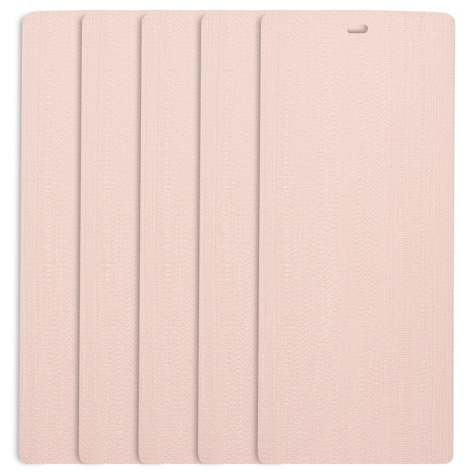 DALIX Arctic Vertical Window Blinds Premium Textured Set 5 Pack Qty / Pink Ice