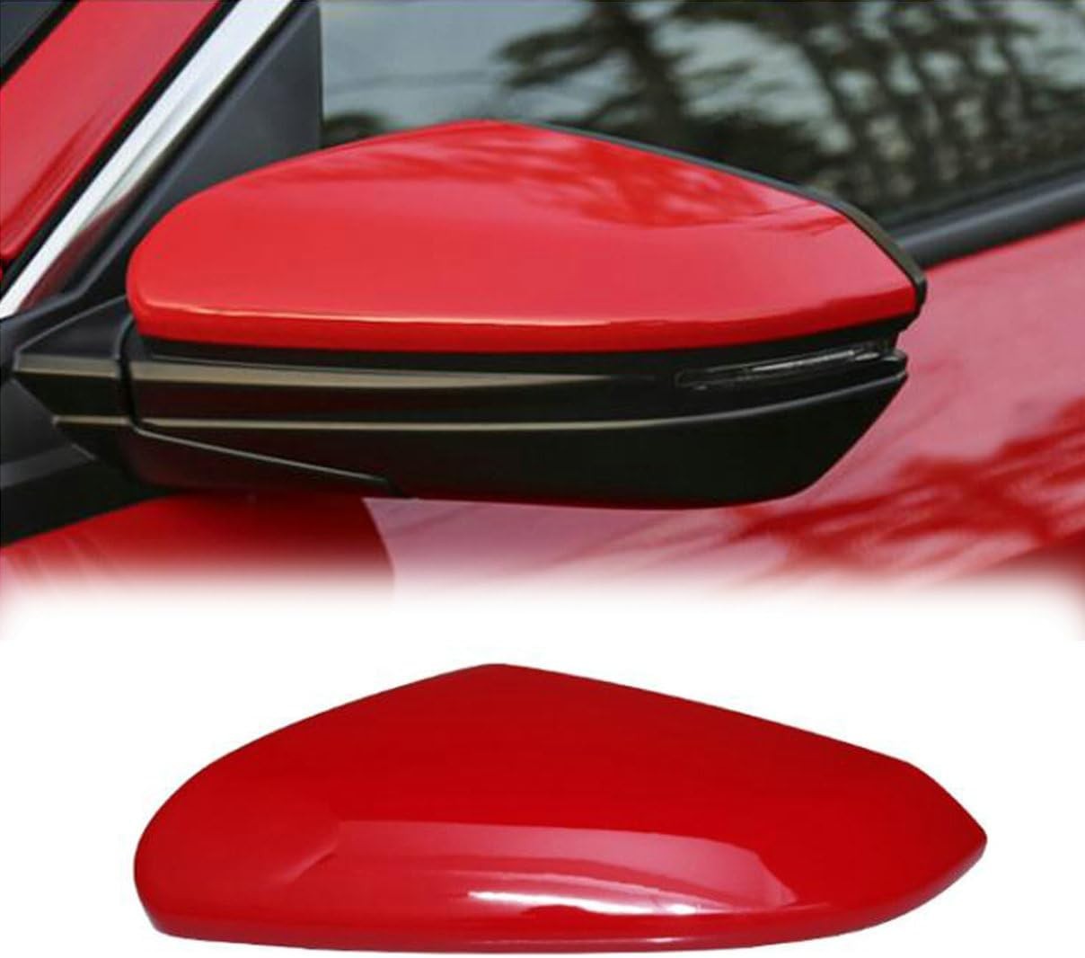 White Right Passenger Side Mirror Cap Cover For Honda Civic 2016-2021