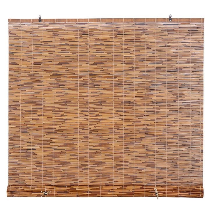 Backyard X-Scapes 20-BLC4 Light-Filtering Cord-Free Bamboo Reed Roll-Up Blind…