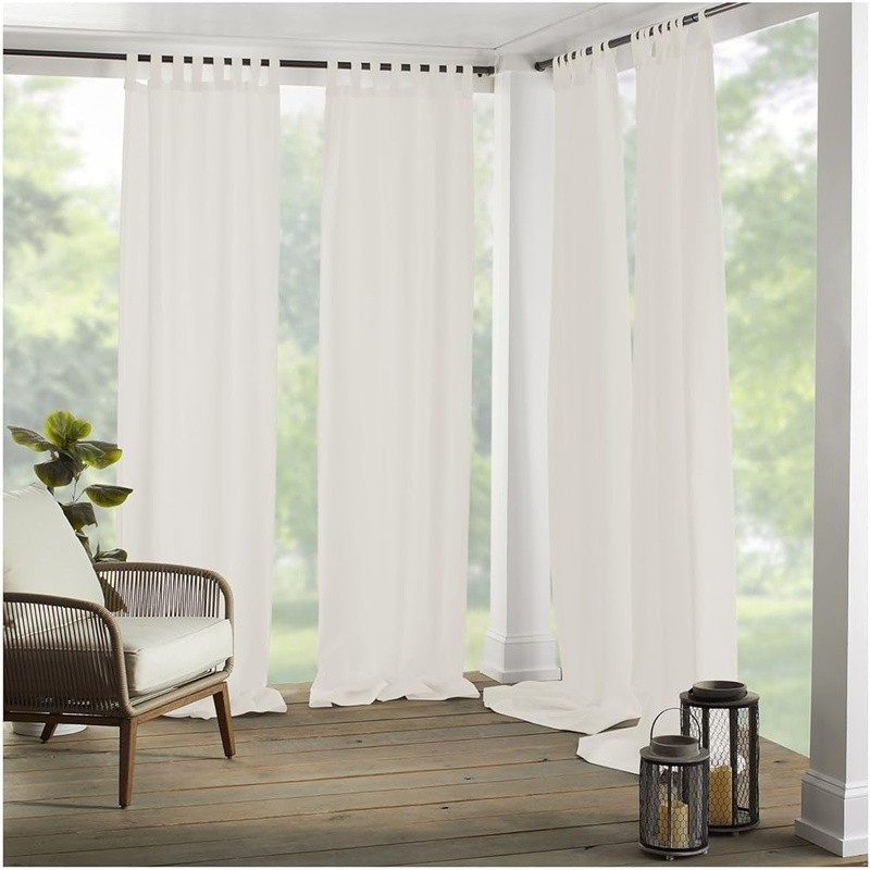 Indoor Outdoor UV Protection Curtain Panel Water Resistant Light Filtering Decor