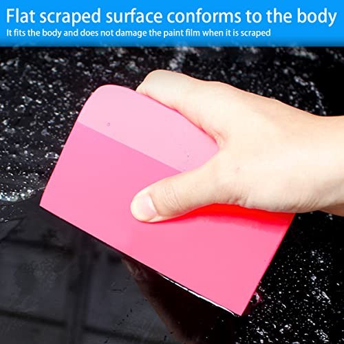 zipelo 3PCS Car TPU Rubber Squeegee, Car Vinyl Wrap Tool Kit, Auto Vinyl Wraps