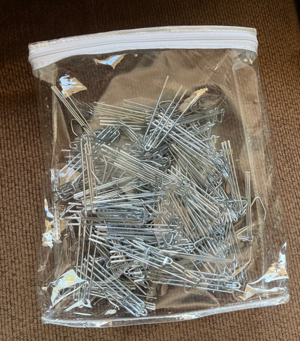 Lot of 76 Vintage 4 Prong Pleated Drapery Curtain Hooks 3″ – Used