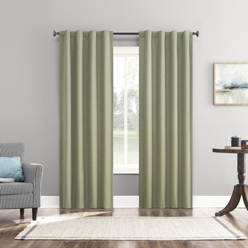 Blackout Curtain Panels 100% Light Blocking Noise Reduction Thermal Insulation
