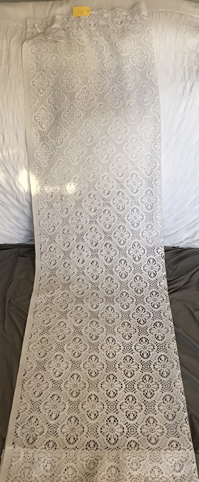Lace Curtain 48×84 Polyester Made In U S A
