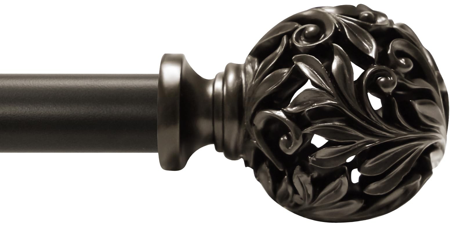 Bronze Curtain Rods 36 to 120 inches 3-10 ft 1 Inch Diameter Adjustable Heavy…