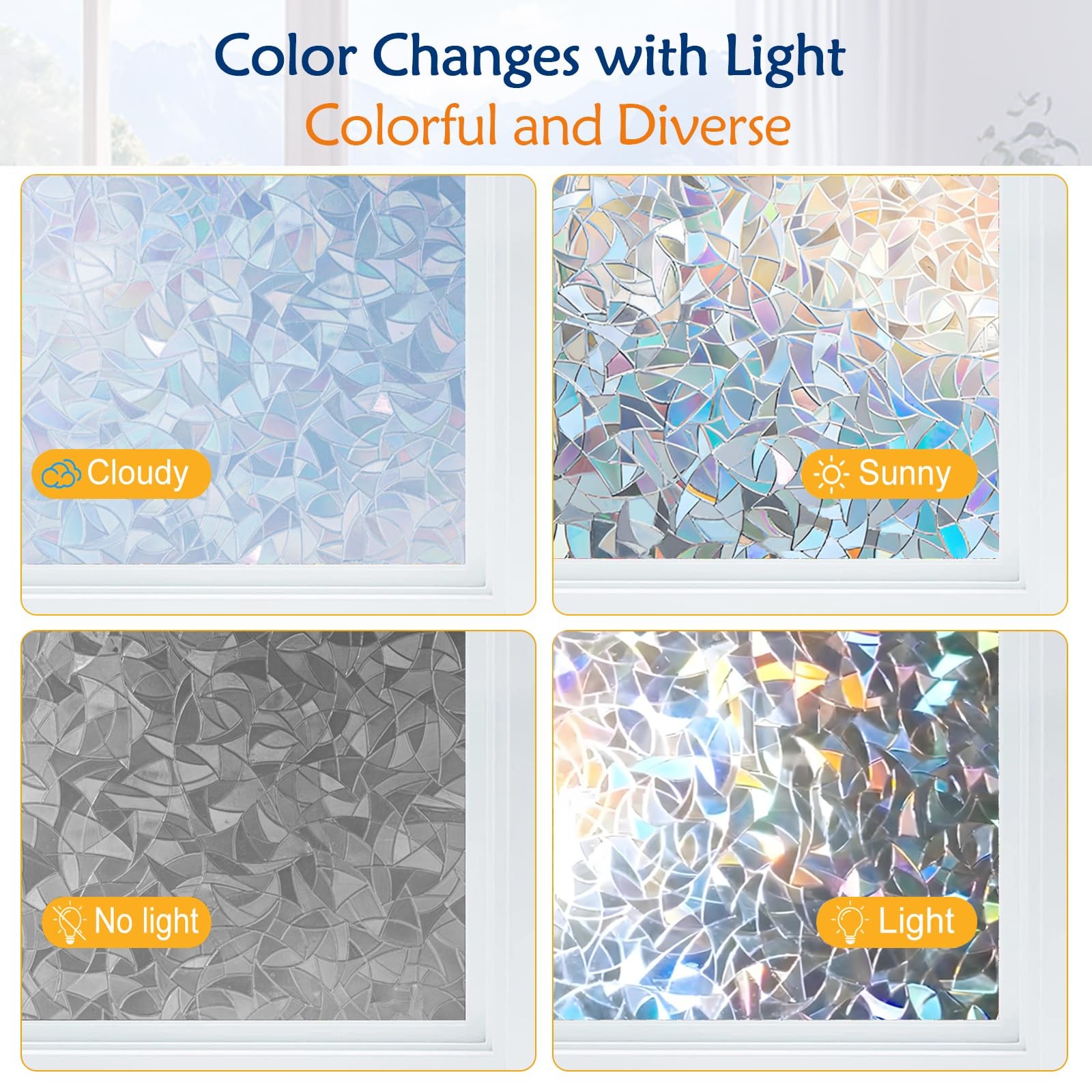 Window Privacy Film Window Coloring Colored Glass Film UV Blocking Glass Stic…