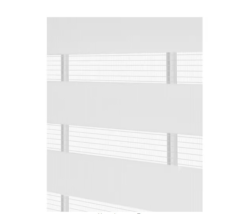 ACHIM Celestial White Cordless Layered Polyester Roller Shade 35 in W x 72 in L