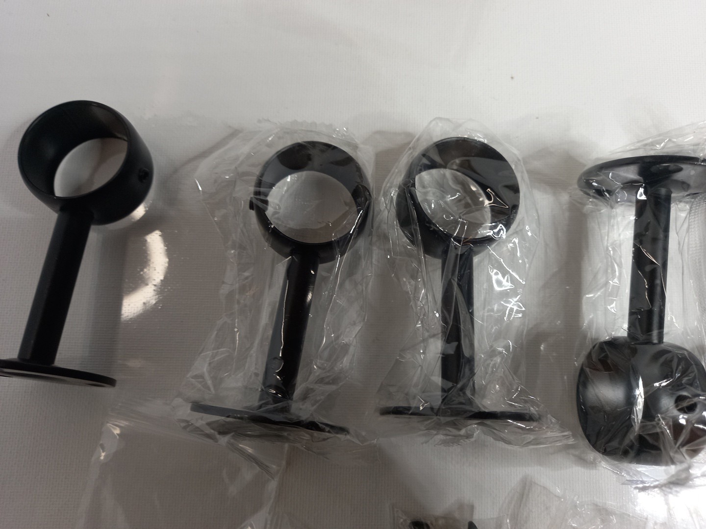 Ceiling Curtain Rod Brackets – 6 Pack Hooks Hangers 1 1/4-Inch Drape Poles