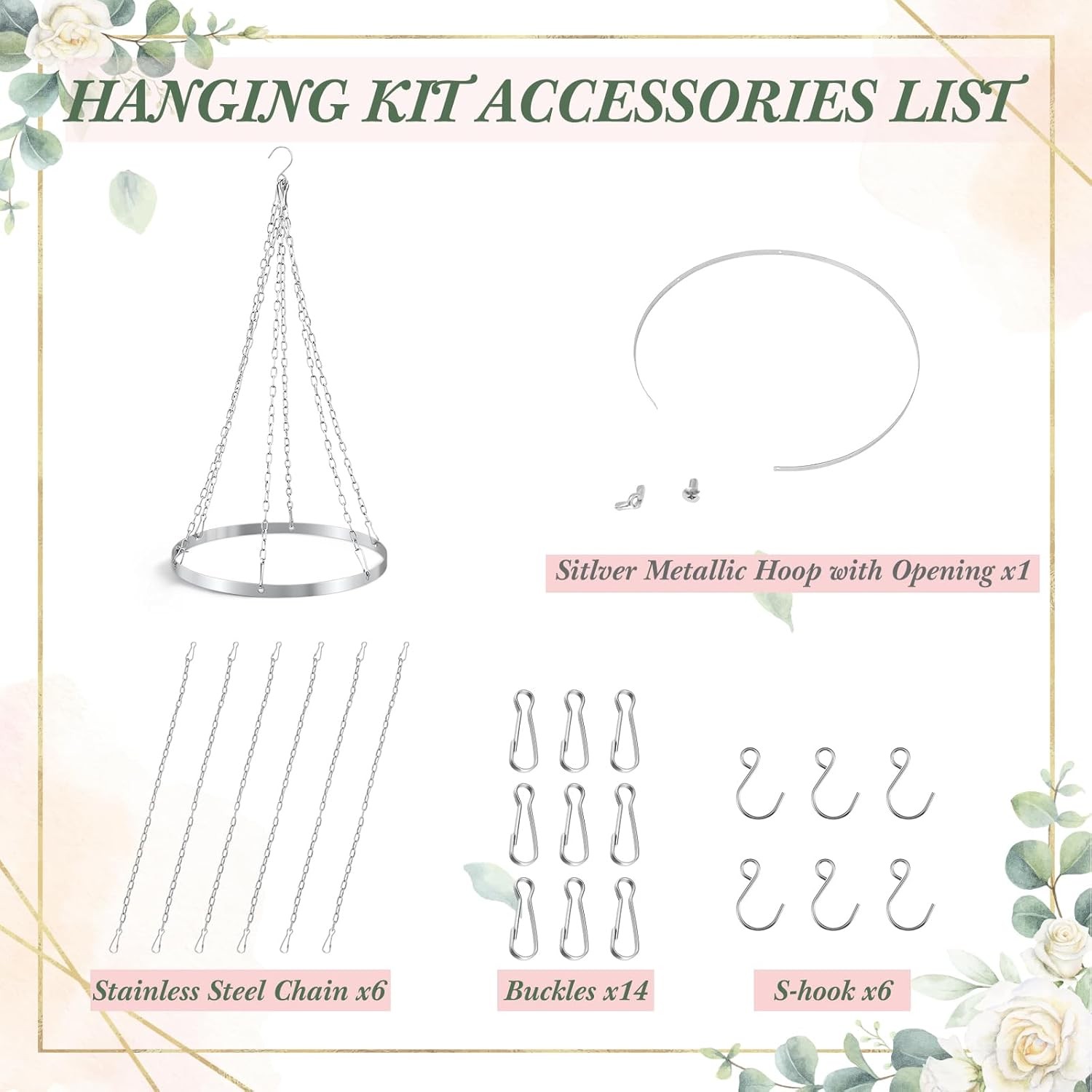 5Ft X 20Ft 6 Panels 12 Inches Ceiling Drapes Hanging Kit with Drapery- Ceiling H
