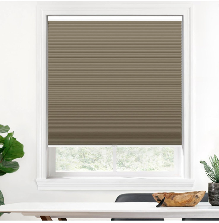 LazBlinds Cordless Cellular Blackout Honeycomb Shades 36″ x 72″ – Dark Coffee