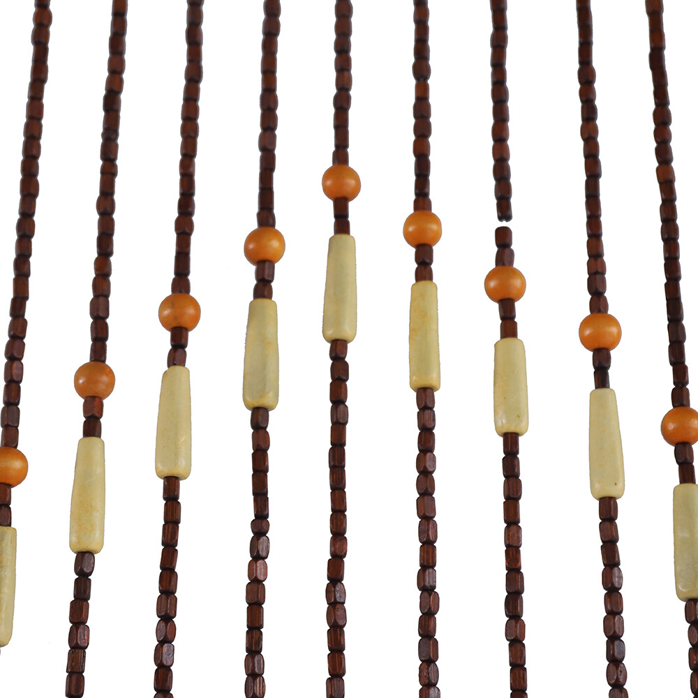 Bead Curtain, String Door Curtains Beaded Wooden Curtain 31 Line For Doorway
