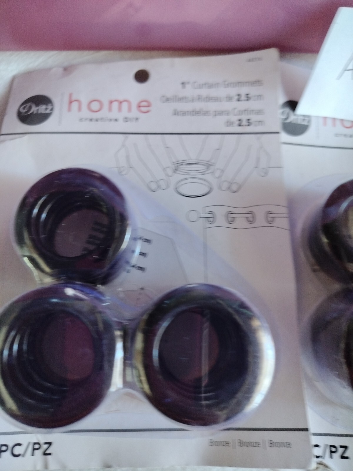 New Dritz Home 1″ Curtain Grommets Set Of 2 With~8 Sets~ #44376