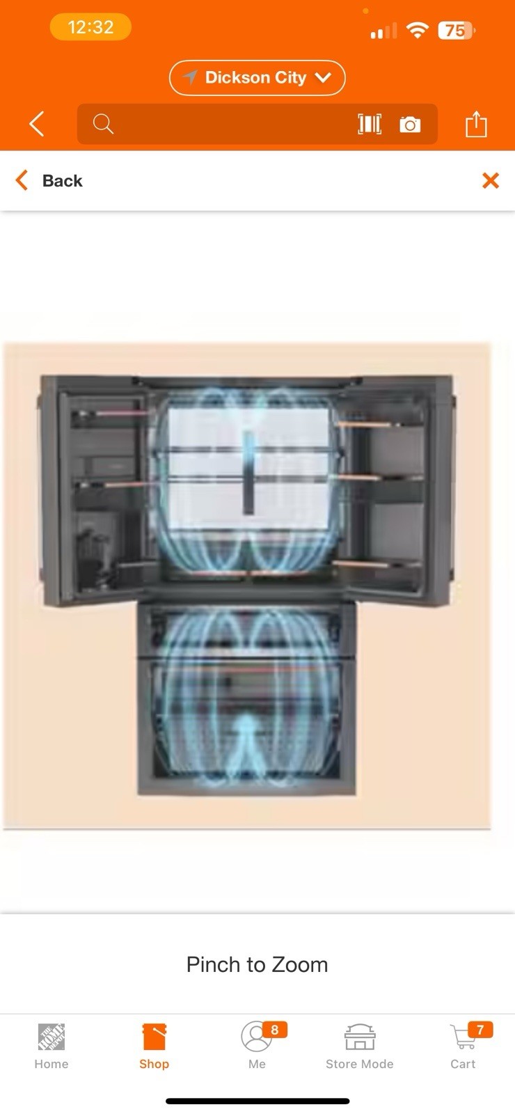 Cafe 36 Inch Redfrigerator