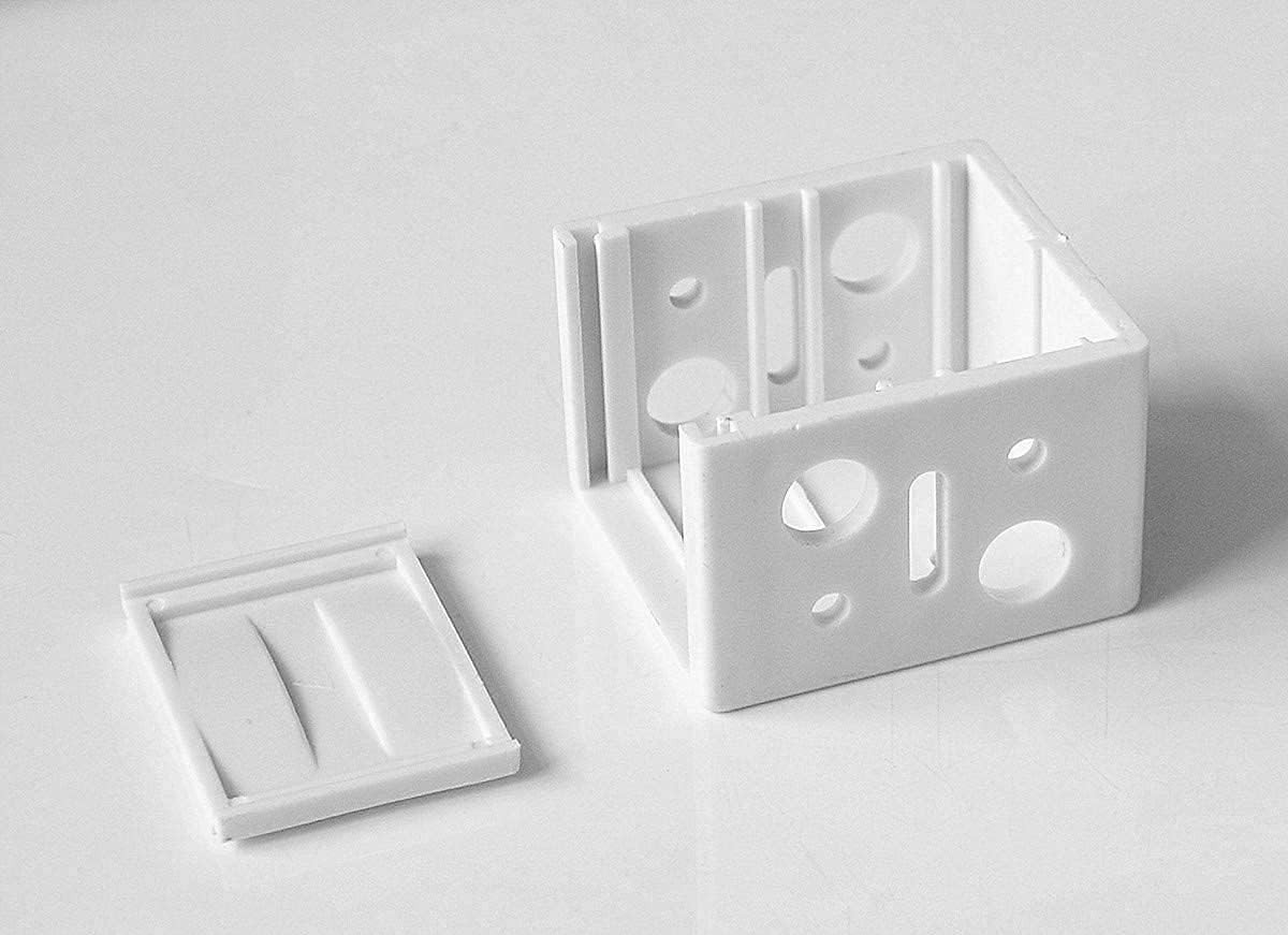 Versatile 4-Piece White Brackets for 1″ Mini Blinds – Inside/Outside Mounting