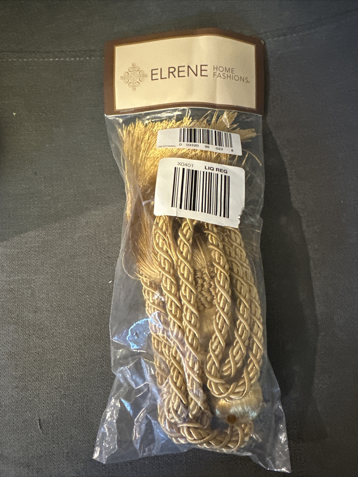 Elrene Home Fashions Amelia Decorative Tassel Window Curtain Tieback 😃😃