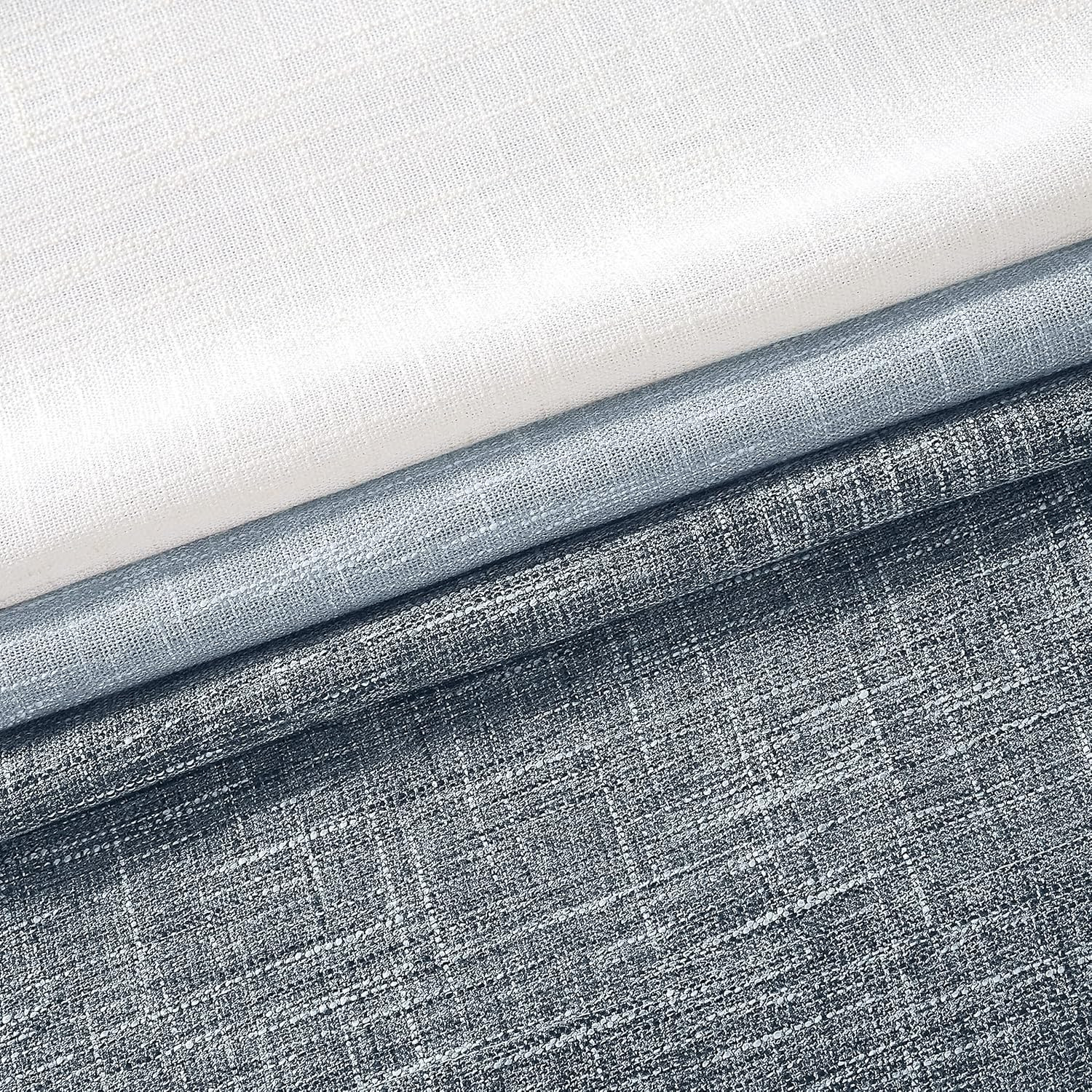 Ombre Pinch Pleat Curtain Panels Rayon Blend Textured Semi Sheer Window Treatmen