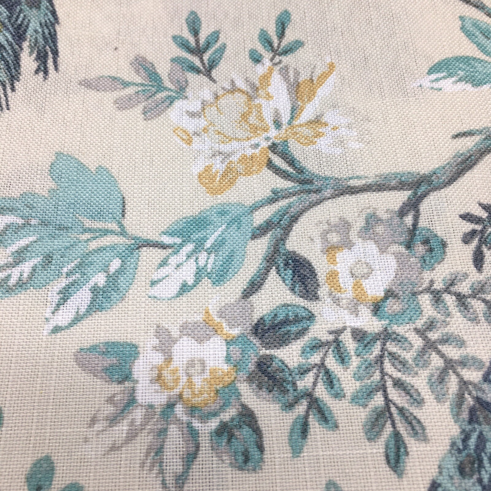 Laura Ashley Belvedere Peacock 2 Window Curtain Panel Set Blue Turquoise 38×96