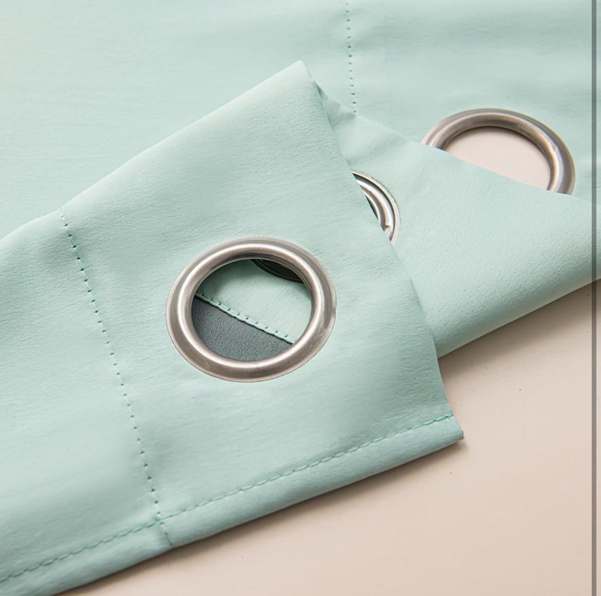 Windows Light Green Blackout Curtains 45 inches Long 2 Panels Set Grommet……………,,