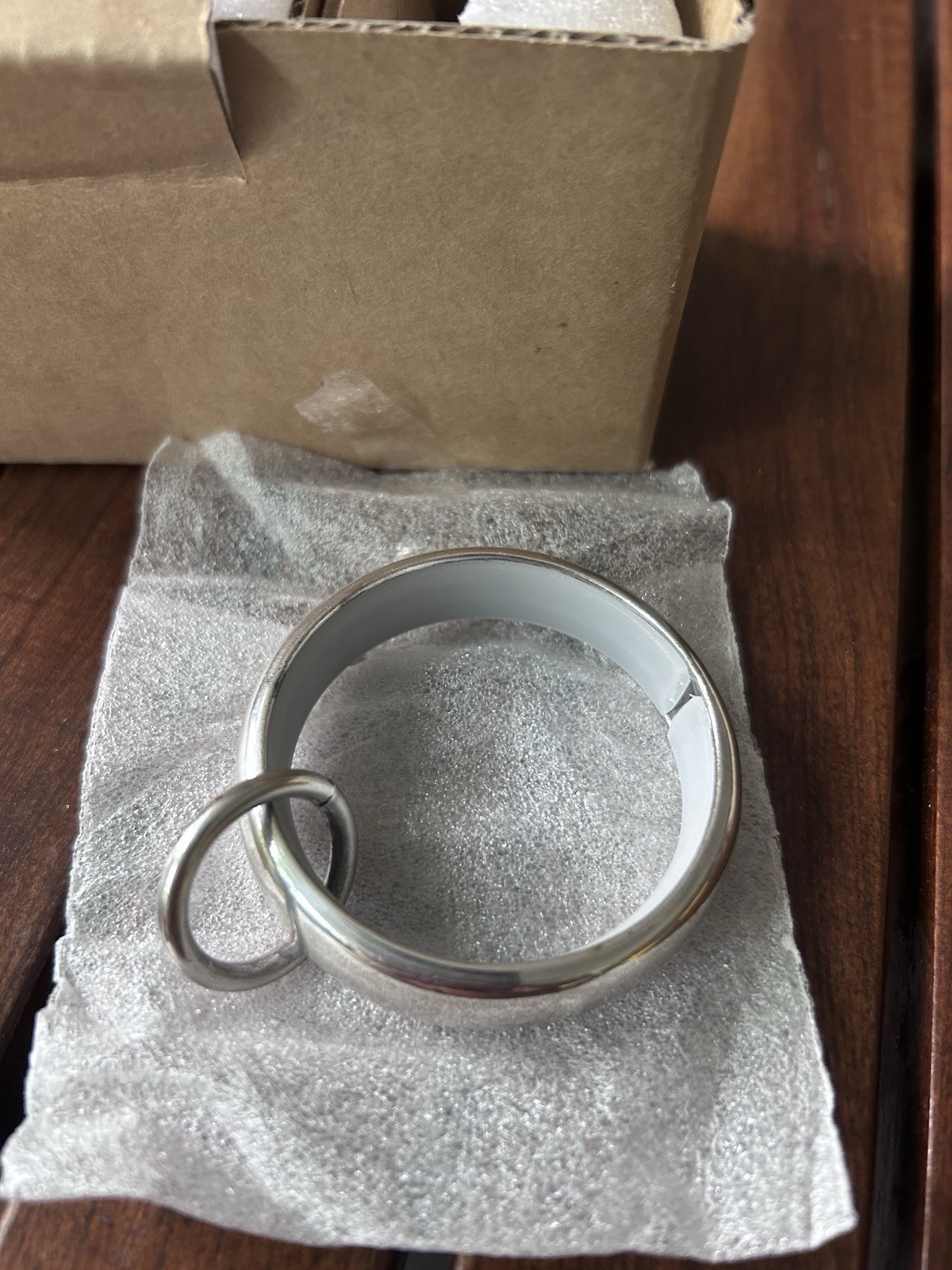 RH Restoration Hardware LOOP Curtain Rings Set of 7 Estate Silver Finish