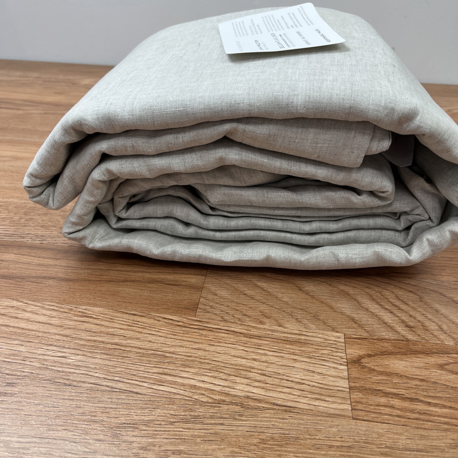 Pottery Barn Belgian Flax Linen Blackout Curtain Panel in Ivory 100″ x 104″ NEW