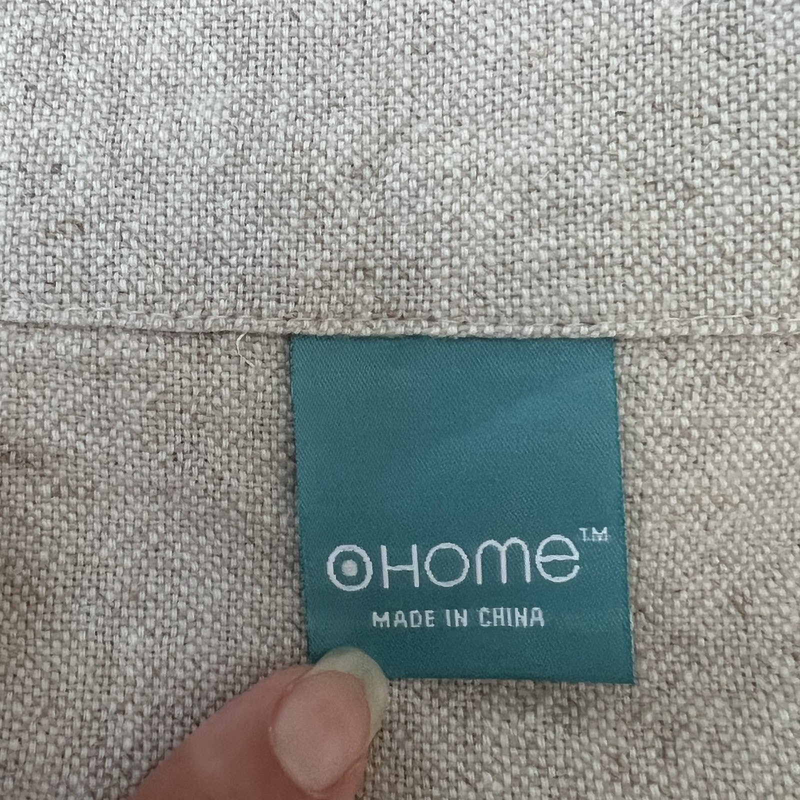 Home Curtains Set of 2 Beige Linen Blend 52.5″x 93″