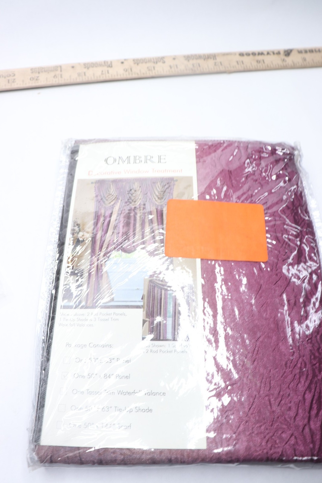 Ombre Panel Room Darkening Window Curtain Aubergine 50″ W x 84″ L