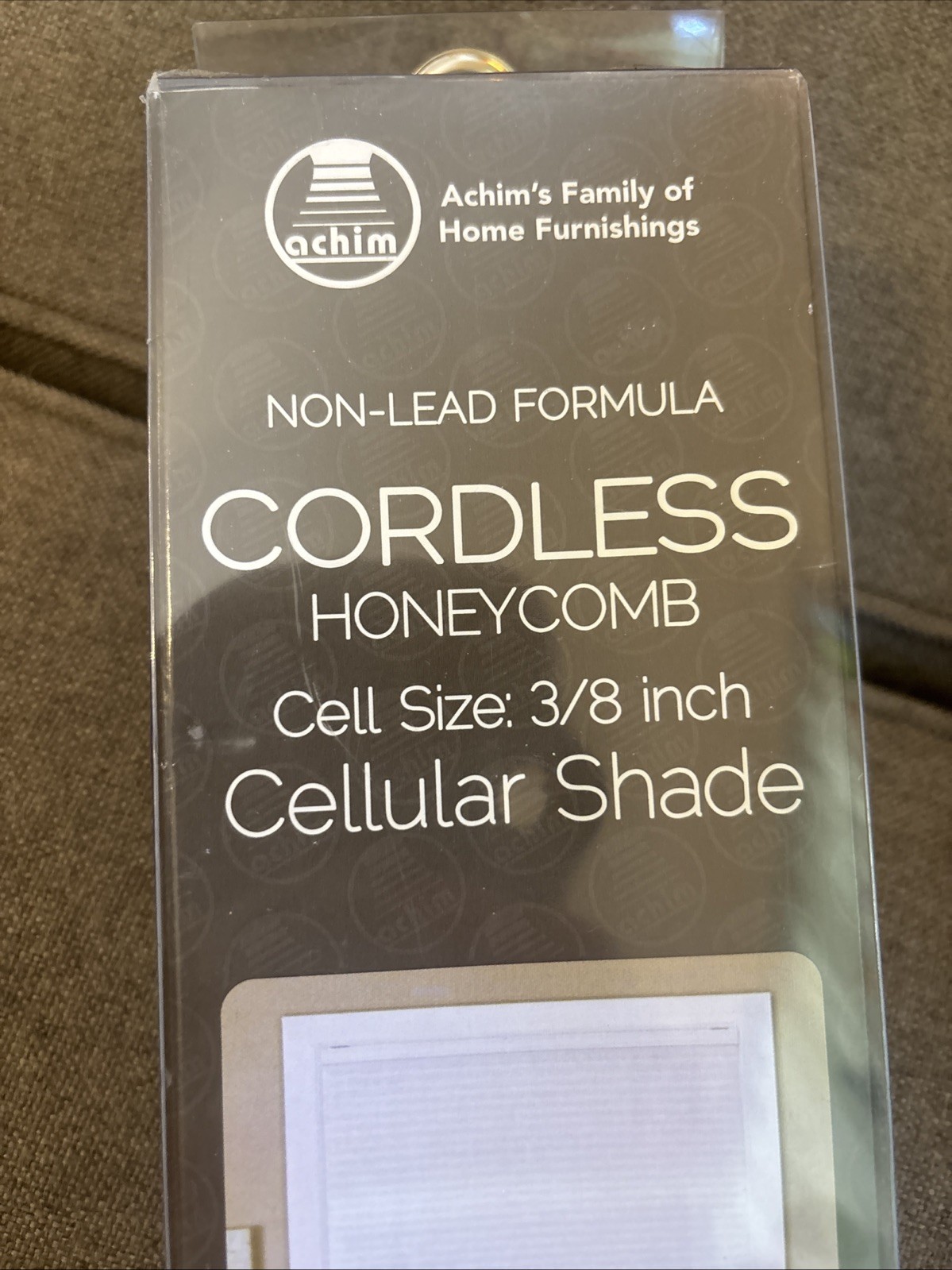 Achim Cordless Honeycomb Cellular Pleated Shade 23×64 White Inside/Outside Mount