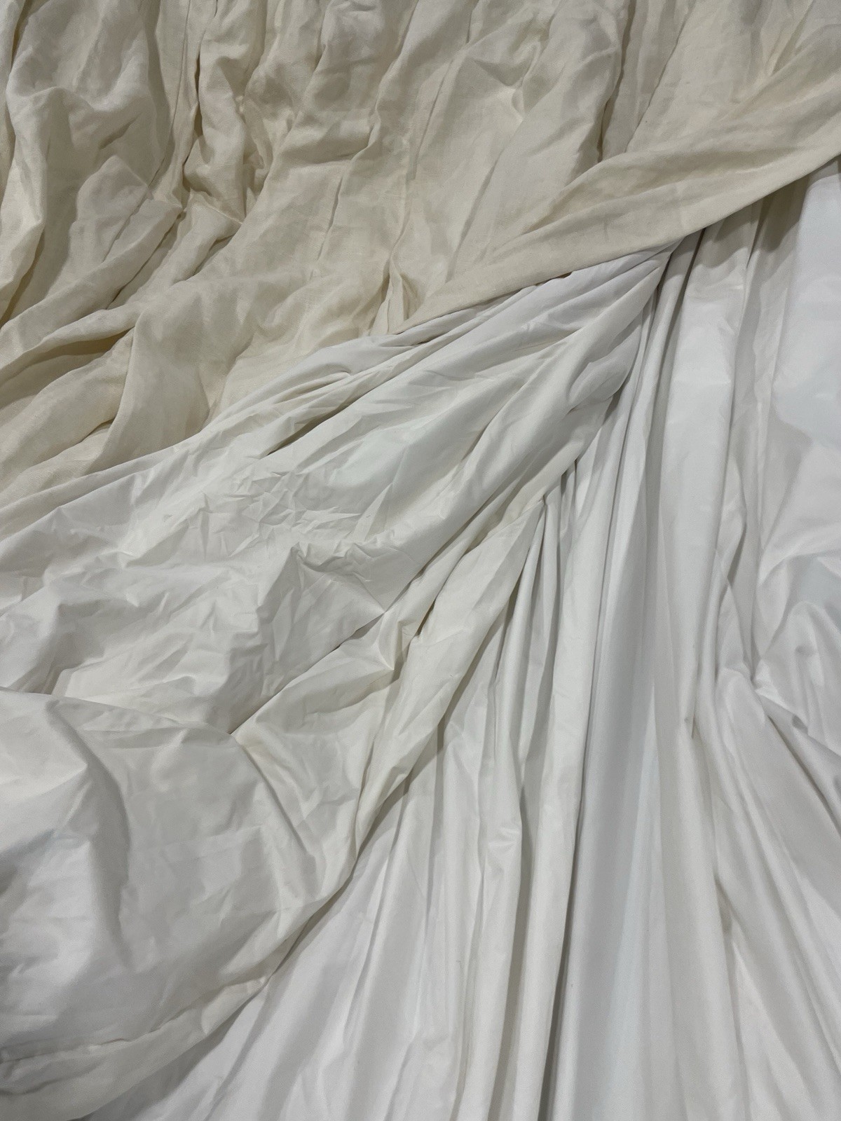 The Shade Store Ecru Ivory Linen Pinch Pleat Curtain Panel 96×102 Pair