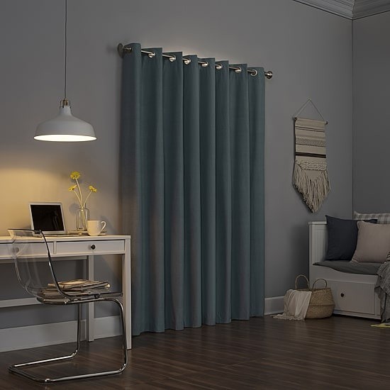 Sun Zero Duran Blackout Grommet Curtain Panel 50×95 Single Energy Saving